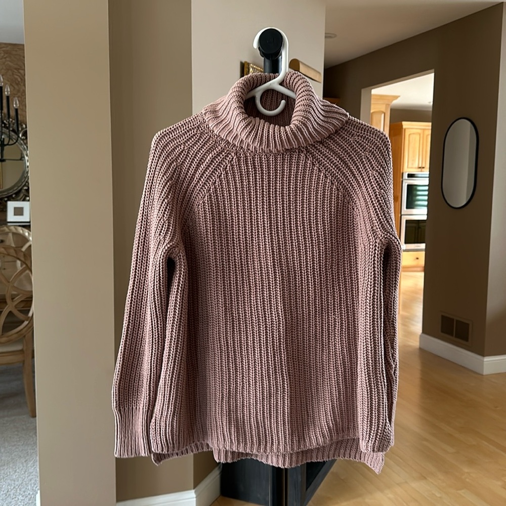 Pink Turtle Neck Sweater - Picture 1 of 5